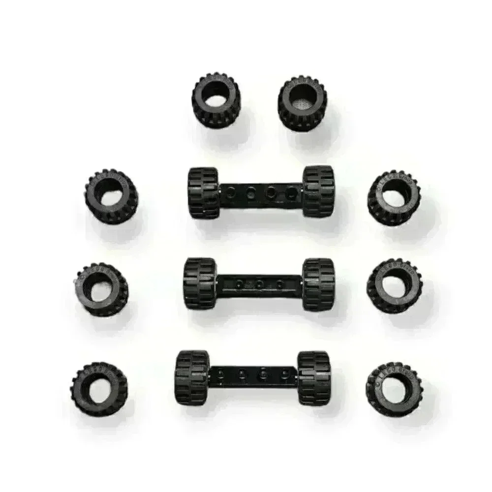 Lego Wheels Tires Axels 6014b 6015 6014bc04 87697 2926 21mm D. x 12mm Mixed Lot